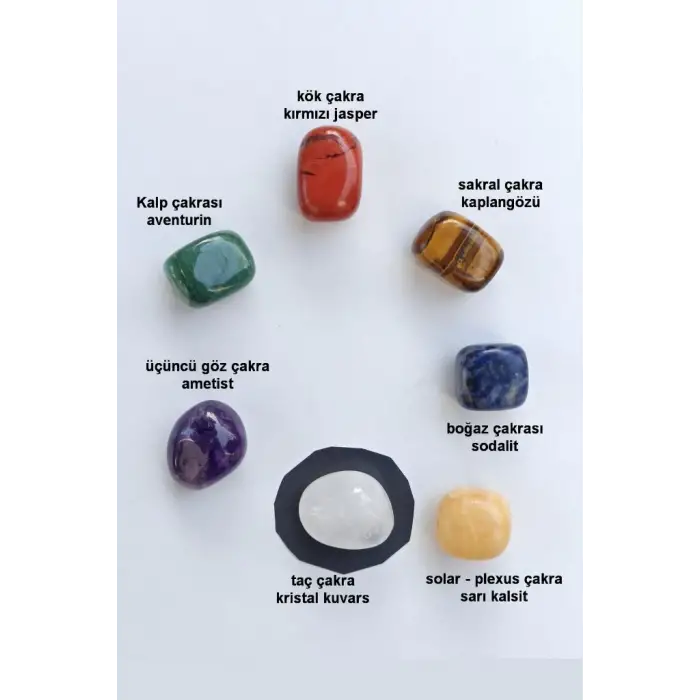 Çakra Taşları 7 Çeşit Doğal Taş 415