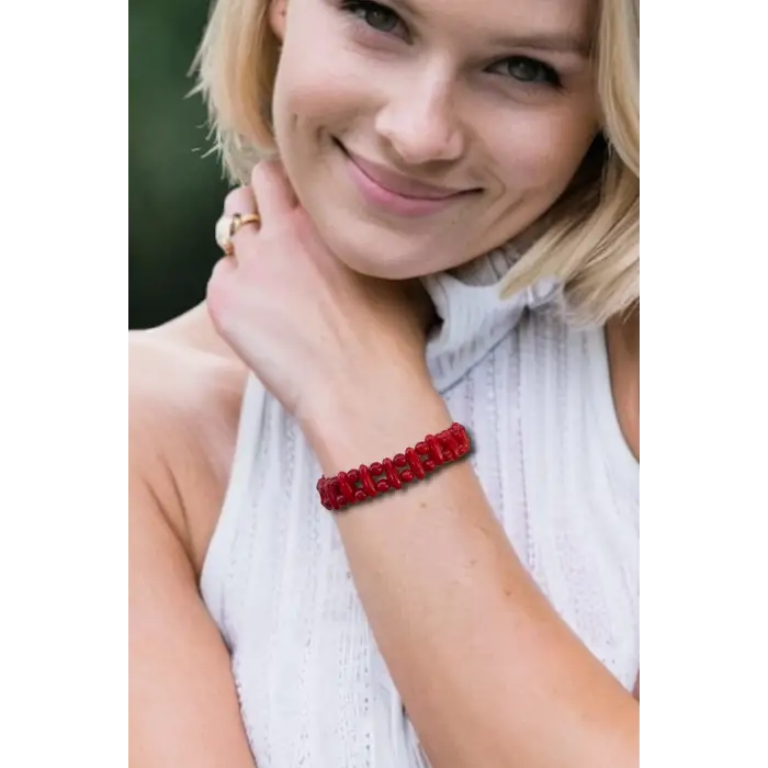 Çift Sıralı Mercan Bileklik 320-2