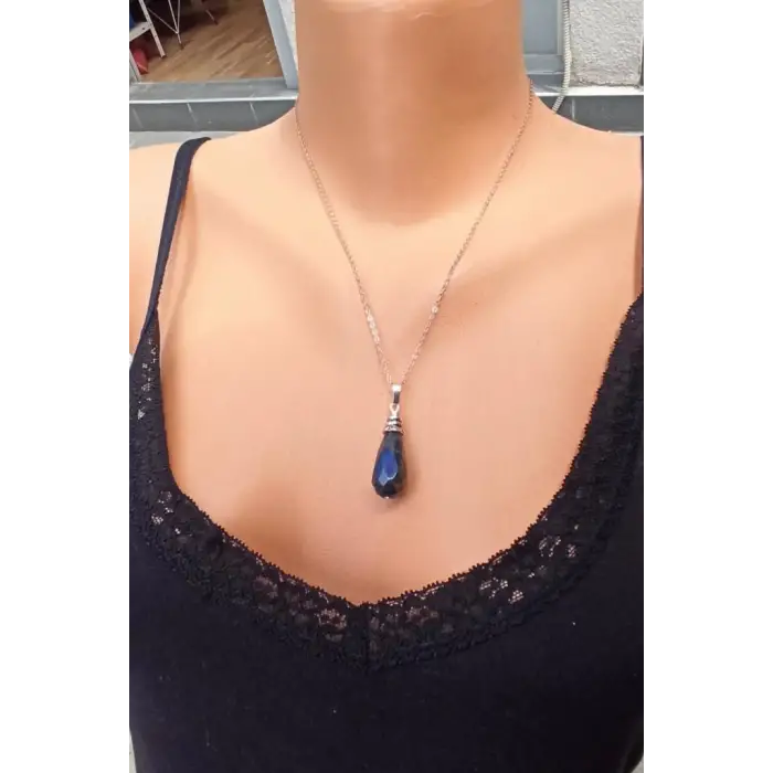 Damla Kesim Labradorit Kolye 657