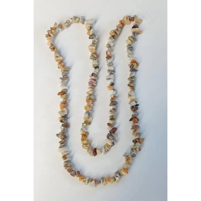 Dantel Akik Kırıktaş Dizi Crazy Lace Agate- 80 cm.