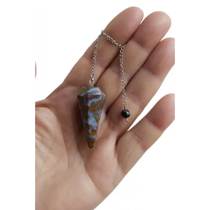 Dantel Akik Pandül Sarkaç Lace Agate 306-3