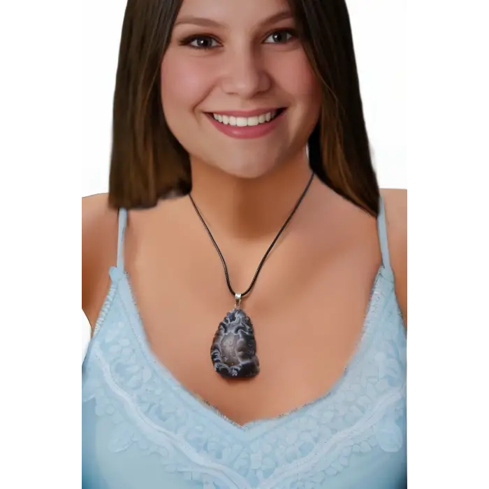 Doğal Akik Jeot Kolye 308-2