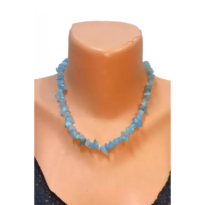 Doğal Akuamarin Kolye Kırıktaş 661-2