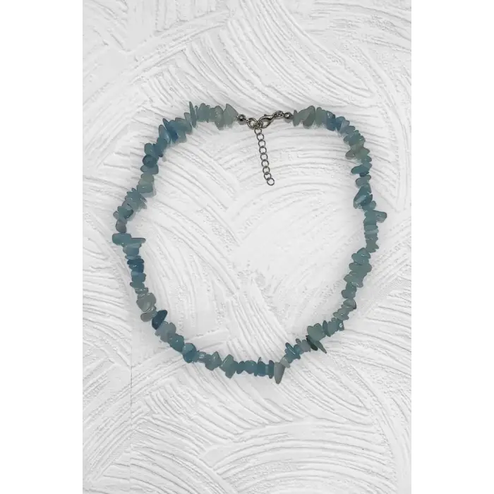 Doğal Akuamarin Kolye Kırıktaş 661-2