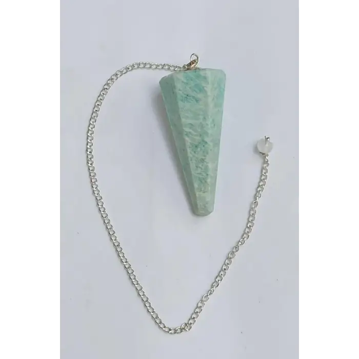 Doğal Amazonit Taşı Pandül Sarkaç 208-2