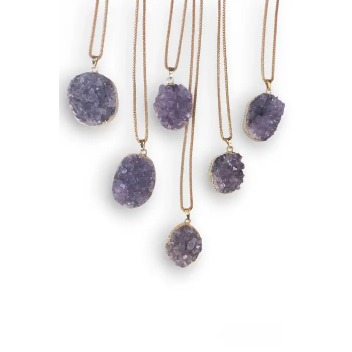 Doğal Ametist Kolye 436-2