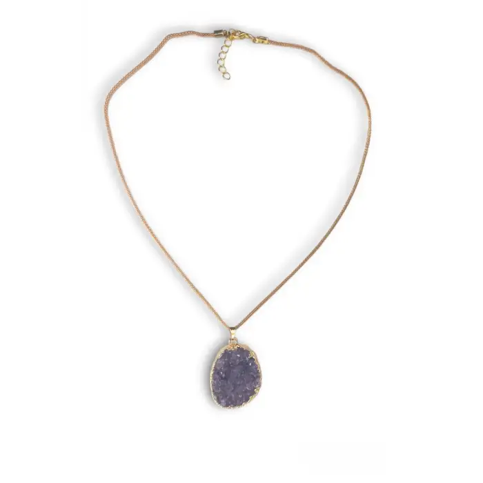 Doğal Ametist Kolye 436-2