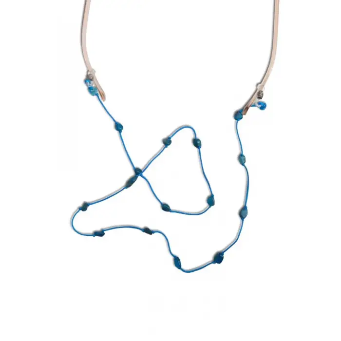 Doğal Apatit Taşlı Gözlük İpi 129-12