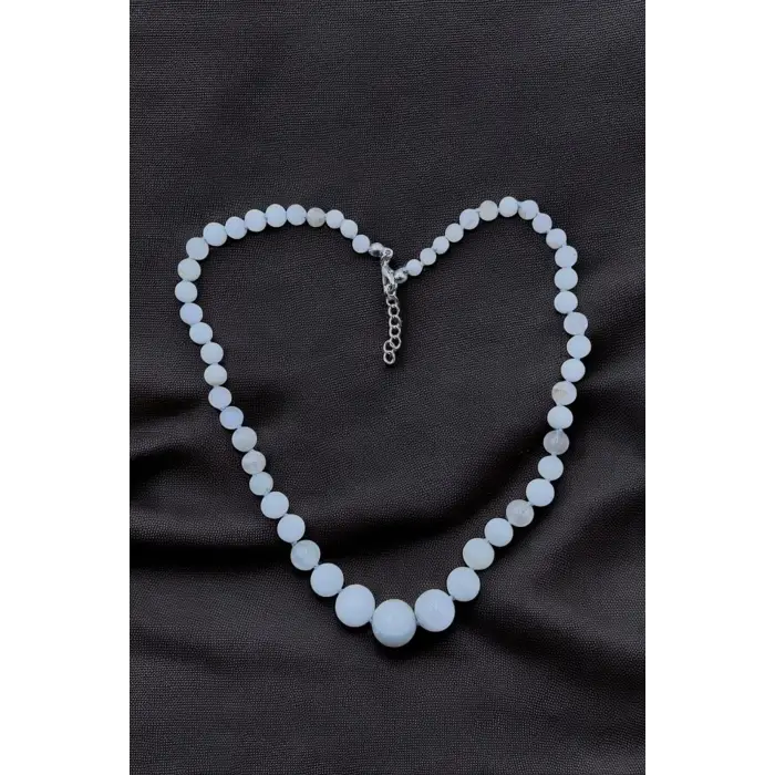 Doğal Aytaşı Kolye - El İşi Süzme Tasarım 306-5