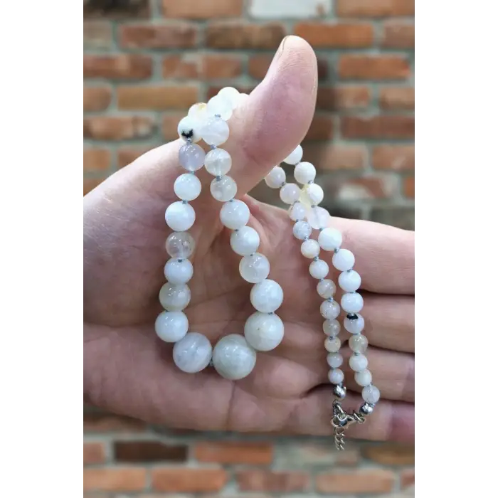 Doğal Aytaşı Kolye - El İşi Süzme Tasarım 306-5