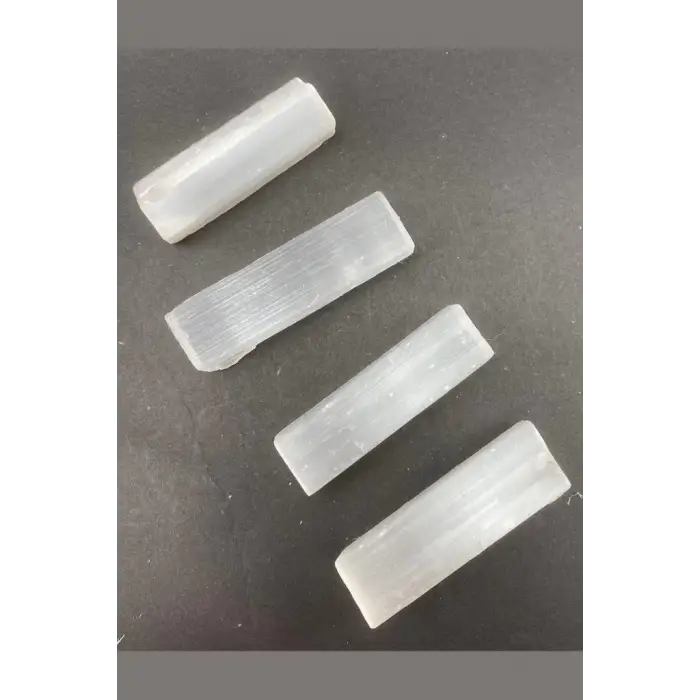 Doğal Beyaz Selenit Kısa Çubuk 450