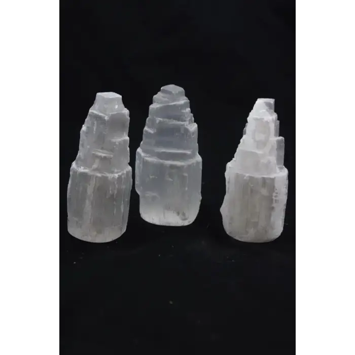 Doğal Beyaz Selenit Kule