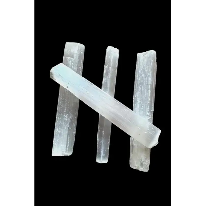 Doğal Beyaz Selenit Uzun Çubuk