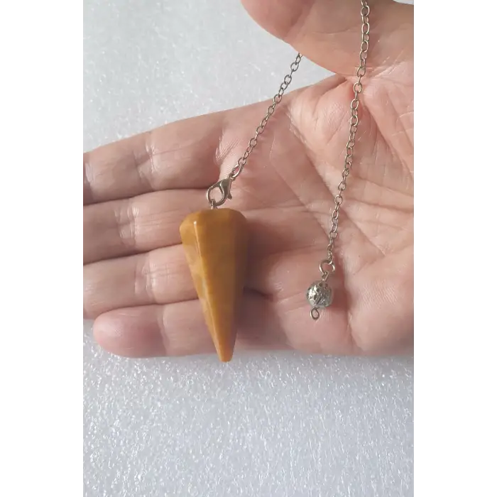 Doğal Jasper Pandül - Sarkaç Kahverengi Jasper 433-5