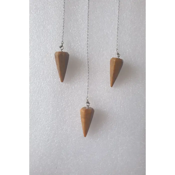 Doğal Jasper Pandül - Sarkaç Kahverengi Jasper 433-5