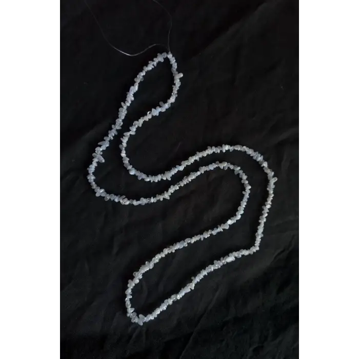 Doğal Kalsedon İnce Kırıktaş Dizi-86 cm