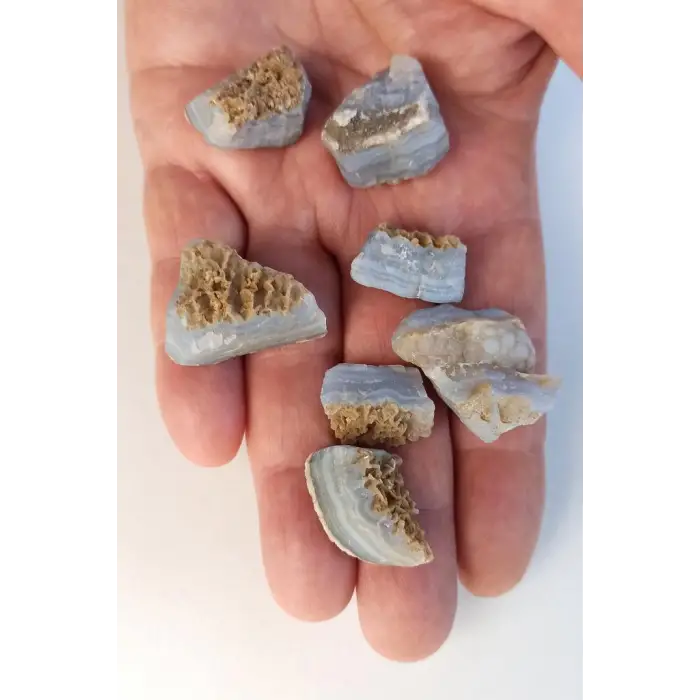 Doğal Kalsedon Küçük Parçalar 50 Gram - 674