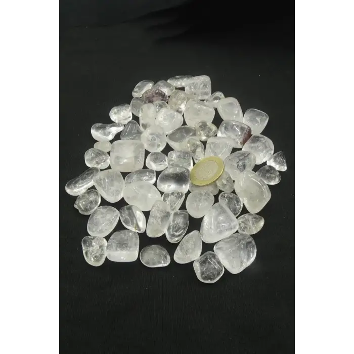 Doğal Kristal Kuvars Tamburlu Parçalar-50 Gram-115K