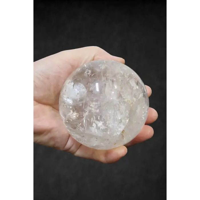 Doğal Kuvars Kristali 9Cm Medyum Küresi 31MK