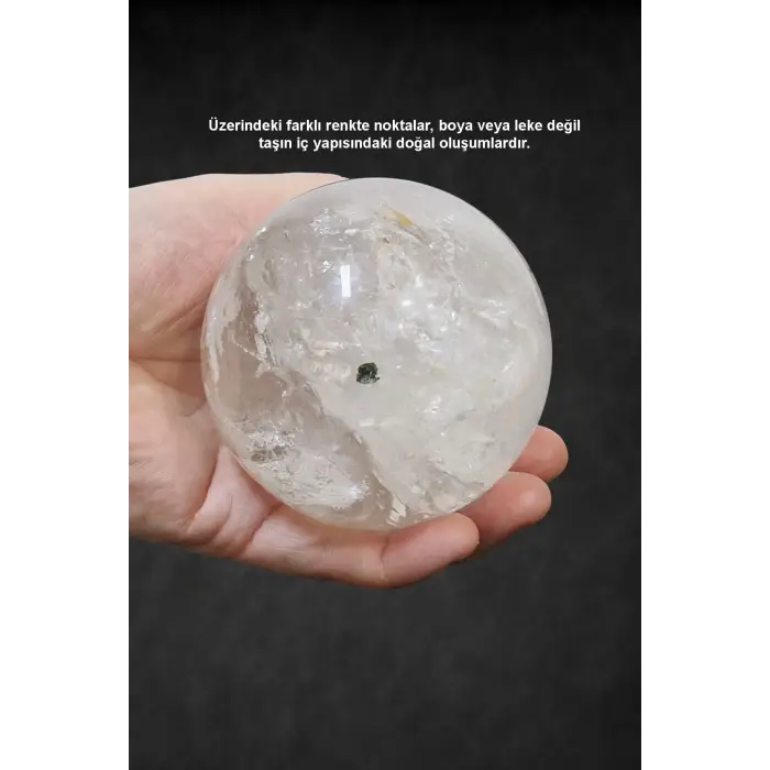 Doğal Kuvars Kristali 9Cm Medyum Küresi 31MK