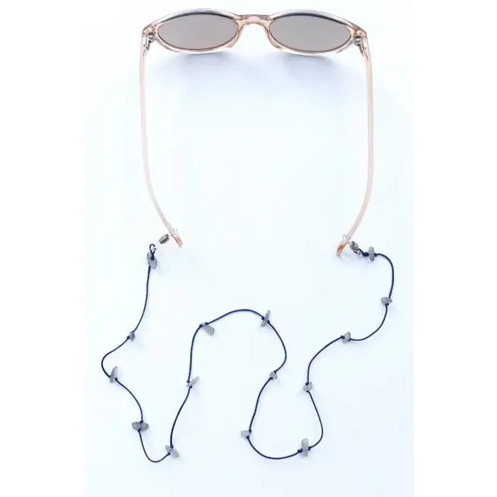 Doğal Labradorit Taşlı Gözlük İpi 129-1