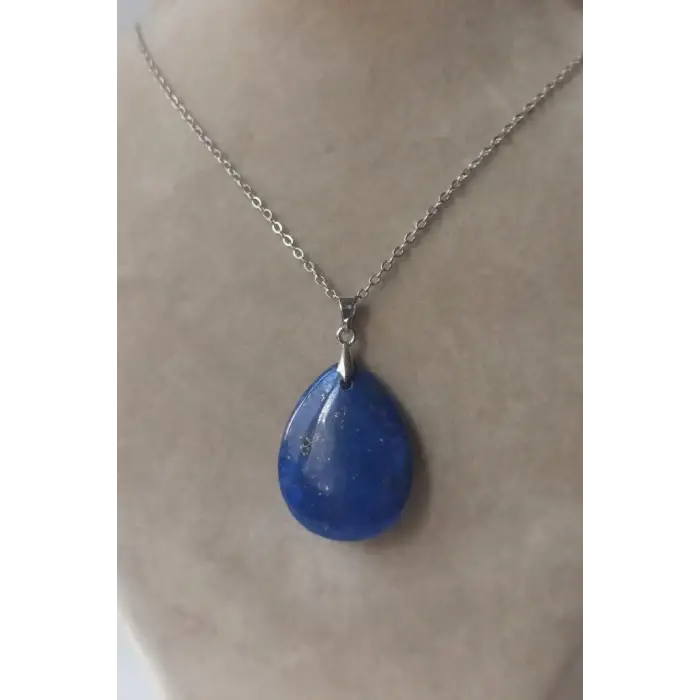 Doğal Lapis Lazuli Kolye 421-1