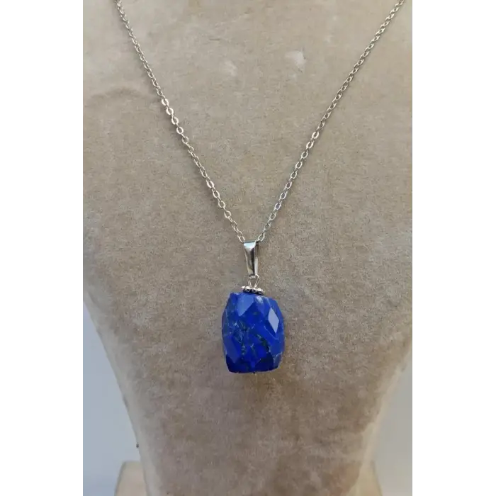 Doğal Lapis Lazuli Kolye 429-2