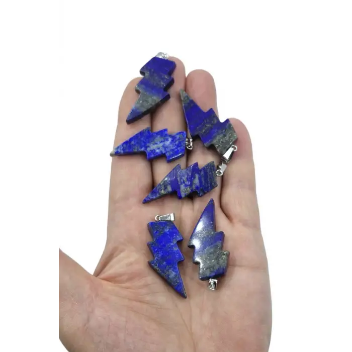 Doğal Lapis Lazuli Kolye Farklı Kesim 318-4