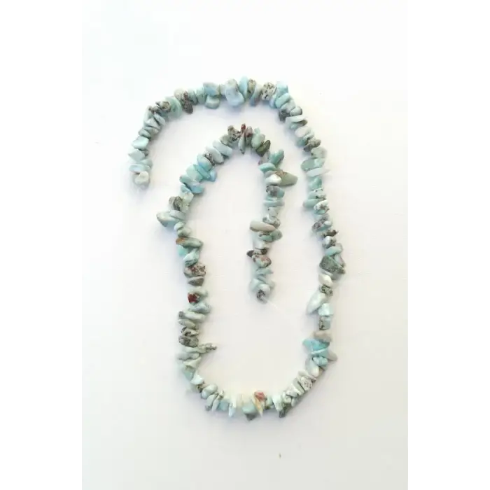Doğal Larimar 40 Cm Kırıktaş Dizi 301