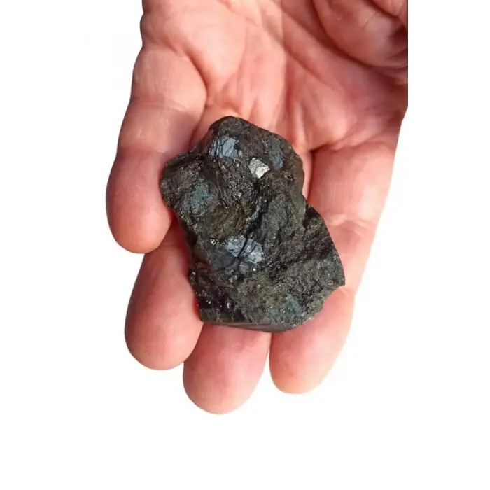 Doğal Larvikite Taşı Küçük Parça Siyah Labradorit 200-2