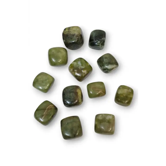 Doğal Nefrit Yeşim Tamburlu Parça 18NY