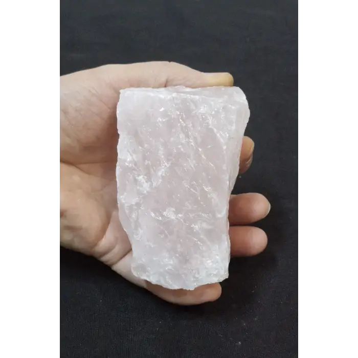 Doğal Pembe Kuvars Büyük Parça Sevgi Taşı 32-1