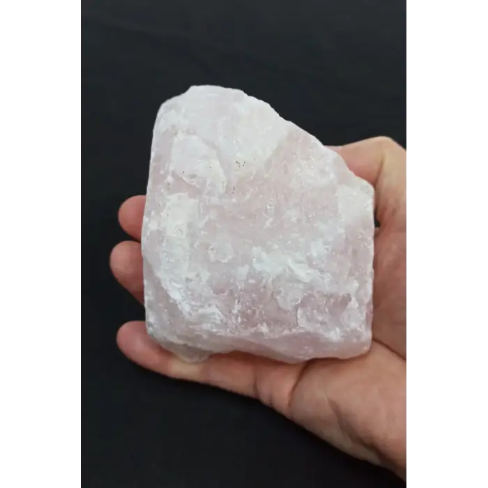 Doğal Pembe Kuvars Büyük Parça Sevgi Taşı 31-1