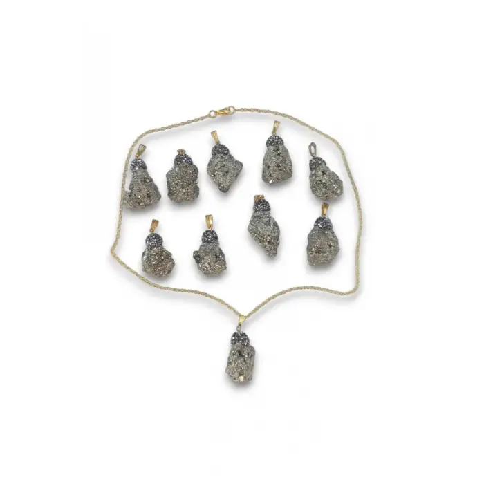 Doğal Pirit Kolye 605-1