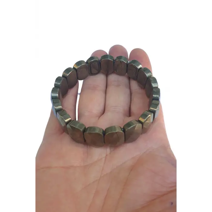 Doğal Pirit Taşı Bileklik 546-2