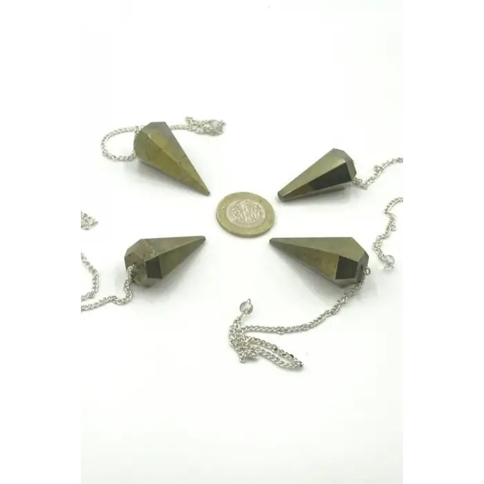 Doğal Pirit Taşı Pandül Sarkaç - 218-4