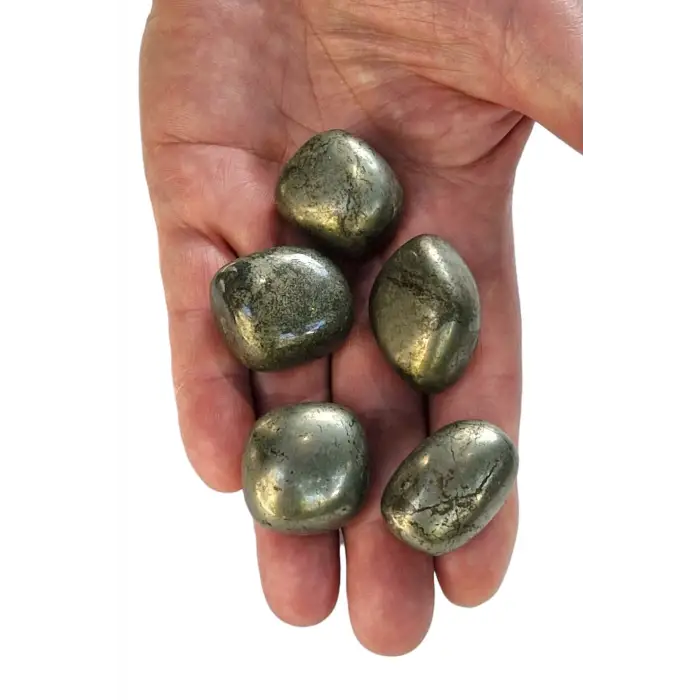 Doğal Pirit Taşı Tamburlu Parça 532-2