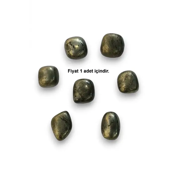Doğal Pirit Taşı Tamburlu Parça 532-2
