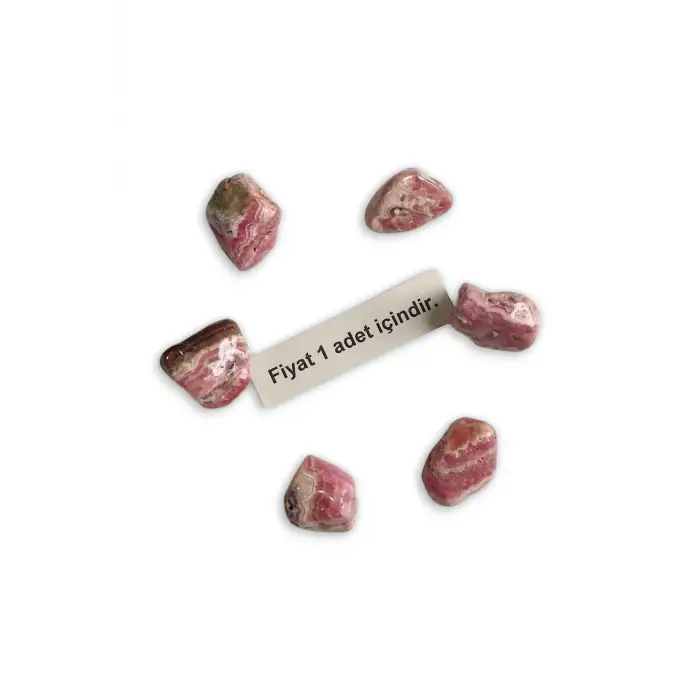 Doğal Rodokrosit Tamburlu Parça 451-2