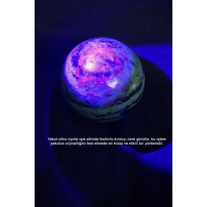 Doğal Rubyzoisit Yakutlu Zoisit Küre 10RZ
