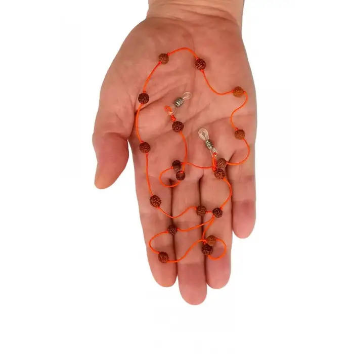 Doğal Rudrakşa Rudraksha Gözlük İpi 129-9