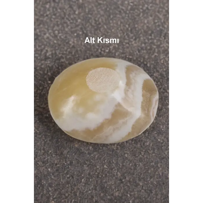 Doğal Sarı Oniks Taşından Kase 32-ONK