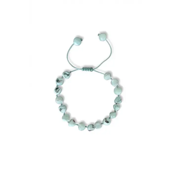 Doğal Sedef Bileklik Makrome Ayarlı 641-2