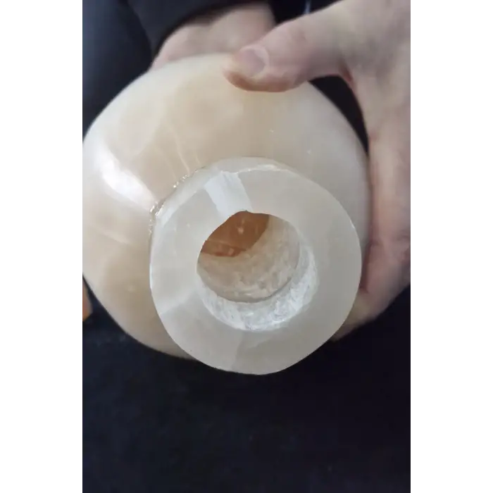 Doğal Selenit Taşı Gece Lambası