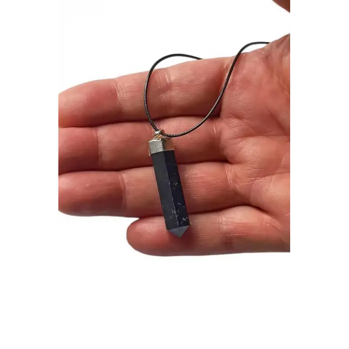 Doğal Shungite Şungit Kolye 448-3