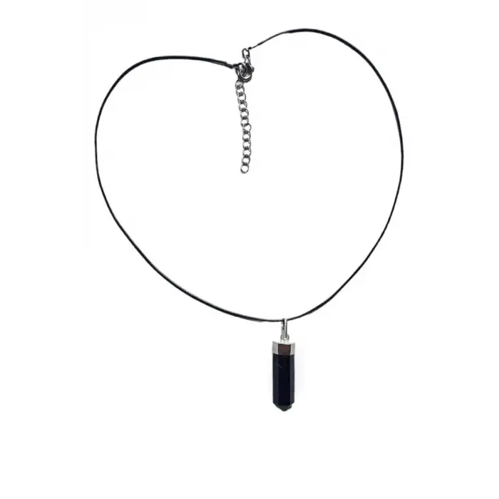 Doğal Shungite Şungit Kolye 448-3