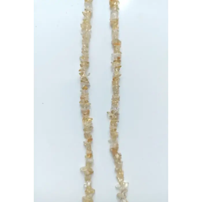 Doğal Sitrin İnce Kırıktaş Dizi-90 cm