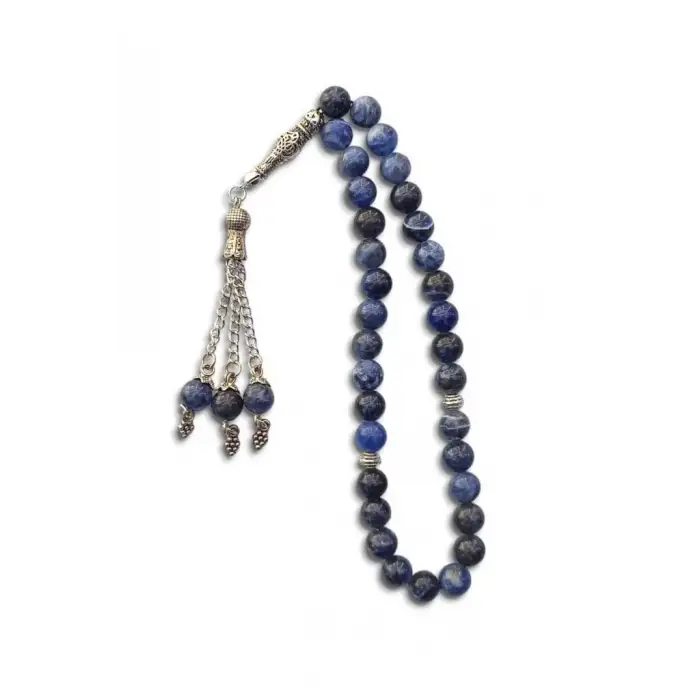 Doğal Sodalit Tesbih - 8 mm. 347-1