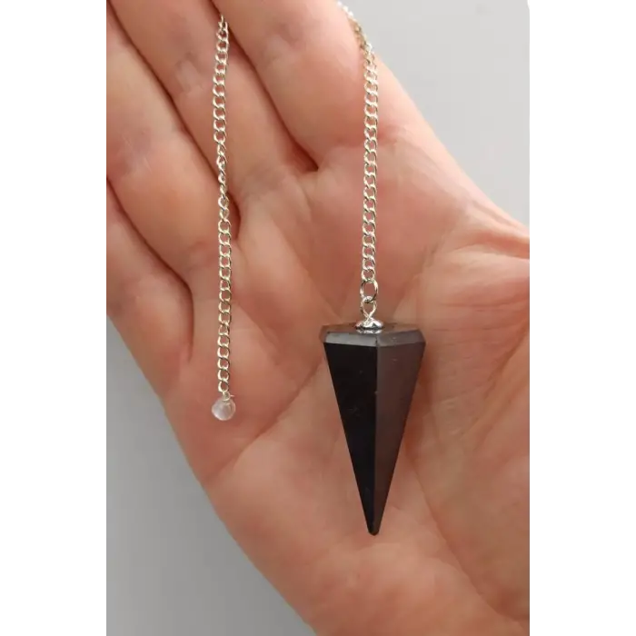 Doğal Şungit Taşı Pandül Sarkaç Shungite 218-6