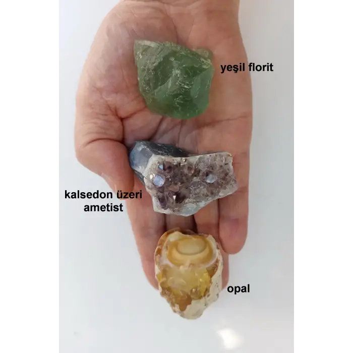 Doğal Taş Koleksiyonu, 9 Parça Bölmeli Kutuda DTK-9